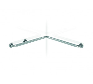 Wall to wall 700x700 grab bar stainless steel polished